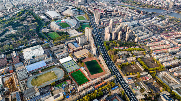 istock Landscape of Changchun, China in spring 2156579865