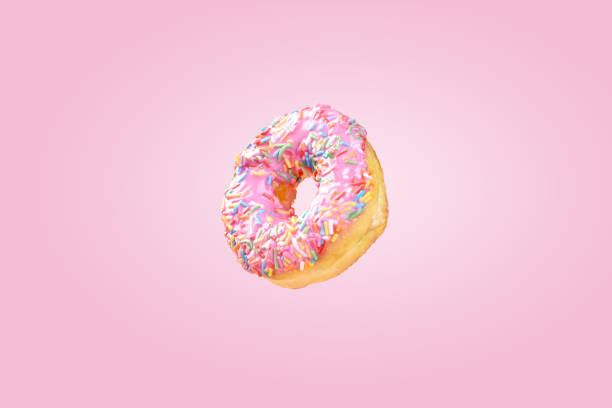 istock Delicious donut with a colorful sprinkle decoration 2156581439