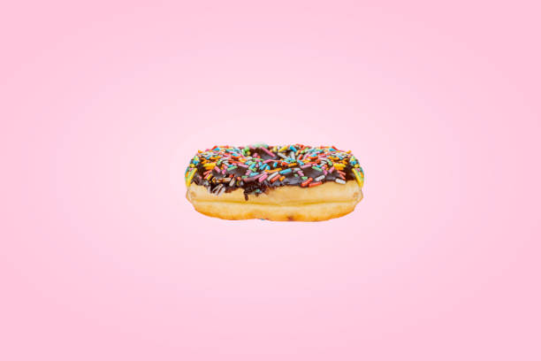 istock Delicious donut with a colorful sprinkle decoration 2156581480