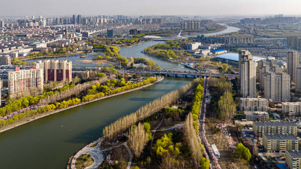 istock Spring scenery of Yitong River in Changchun, China 2156582369