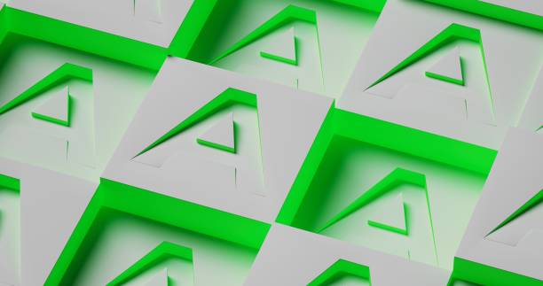 istock A repeating pattern of 3D letters 