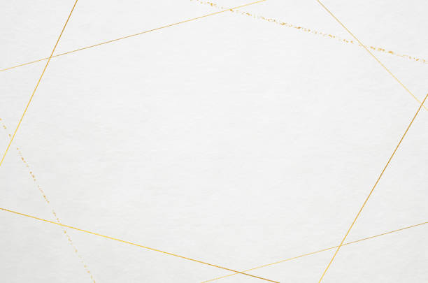 istock White Japanese Washi paper texture with classy gold pattern 2156587036