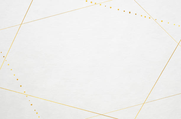 istock White Japanese Washi paper texture with classy gold pattern 2156587037