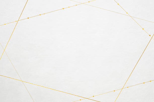 istock White Japanese Washi paper texture with classy gold pattern 2156587046