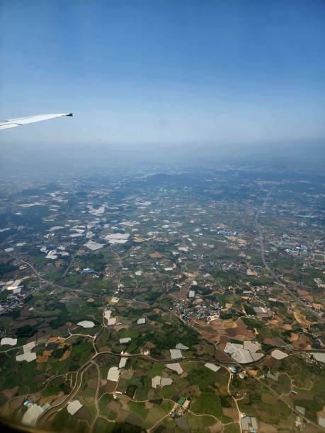 istock Jeju view at airplane 2156587072