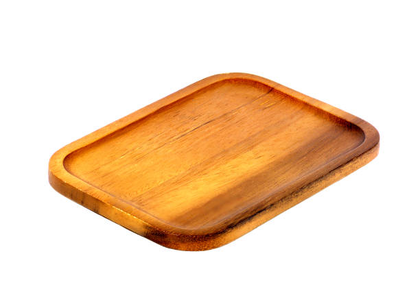 istock Brown wooden coasters isolated on white background. 2156588527