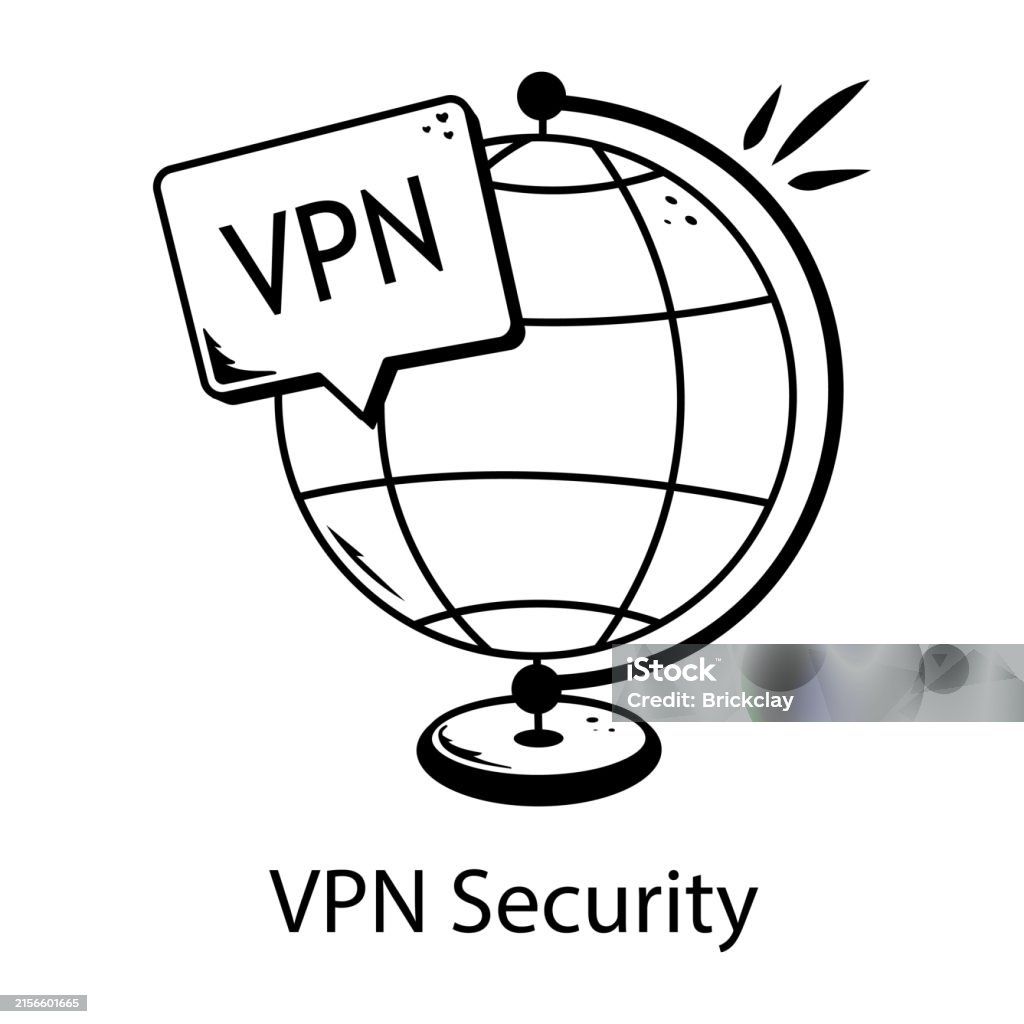 Vpn Security Stock Illustration - Download Image Now - Computer Network ...