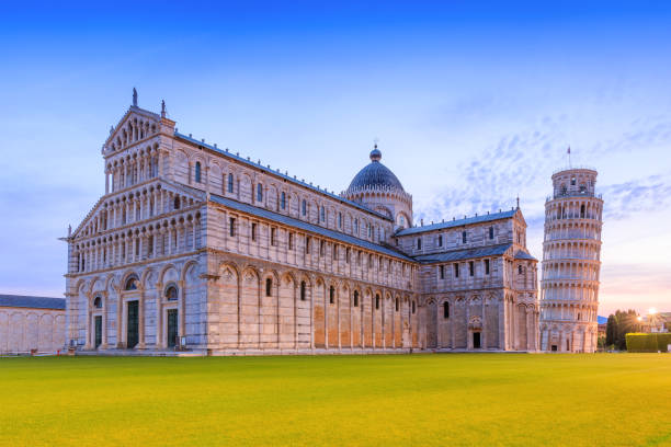 Leaning Tower of Pisa and Pisa Cathedral.