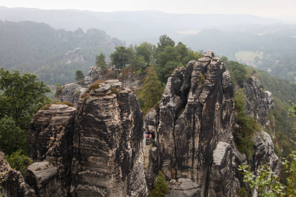 Germany Saxony rock mountain pinnacle