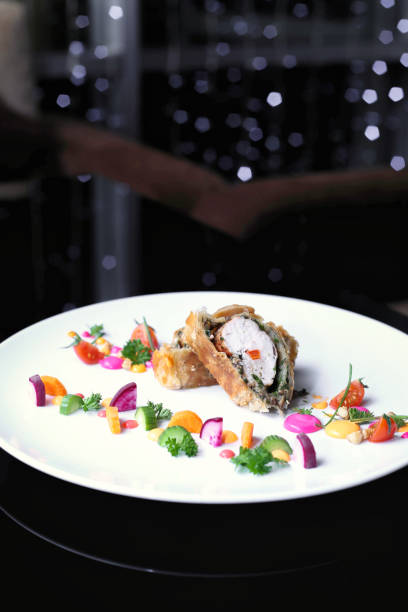 istock Fresh Vegetable Sushi Platter on White Plate 2156615334