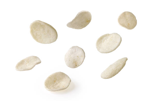 istock Fresh crunchy prawn crispy crackers snack isolated  on white background 2156619481