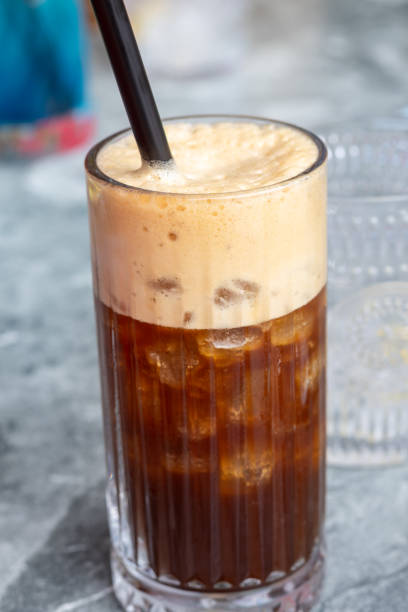 istock Refreshing Cold Brew Coffee with Foamy Top in Glass 2156619586