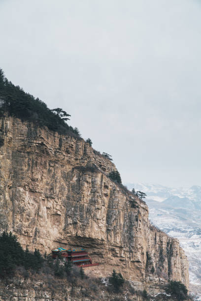 istock Temple in  Hengshan Mountain(恒山) at Datong, China 2156627718