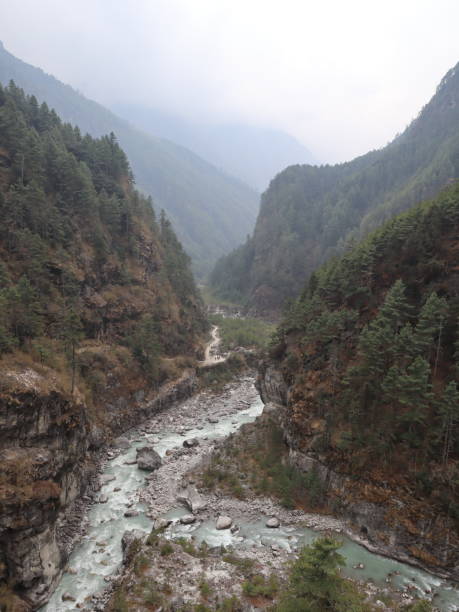 istock Trek from Lukla to Namche Bazar 2156631719