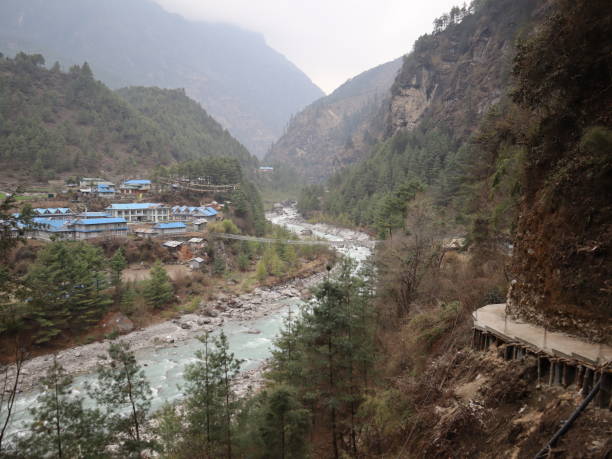 istock Trek from Lukla to Namche Bazar 2156631959