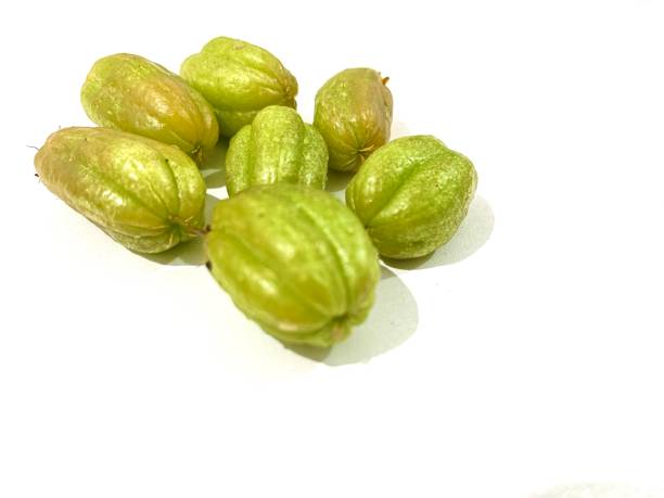 istock Green bilimbi isolated on white background 2156632786