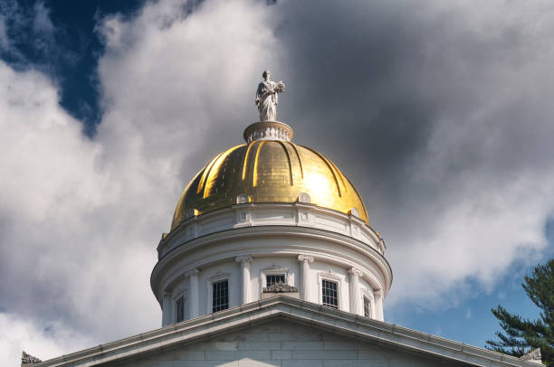 istock Montpelier Vermont State House golden dome 2156635848