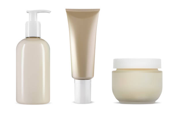 istock Cosmetic product bottle mockup, cream, dispenser, tube 2156636365