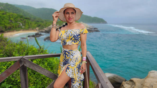 istock Woman enjoying a sea view 2156644795