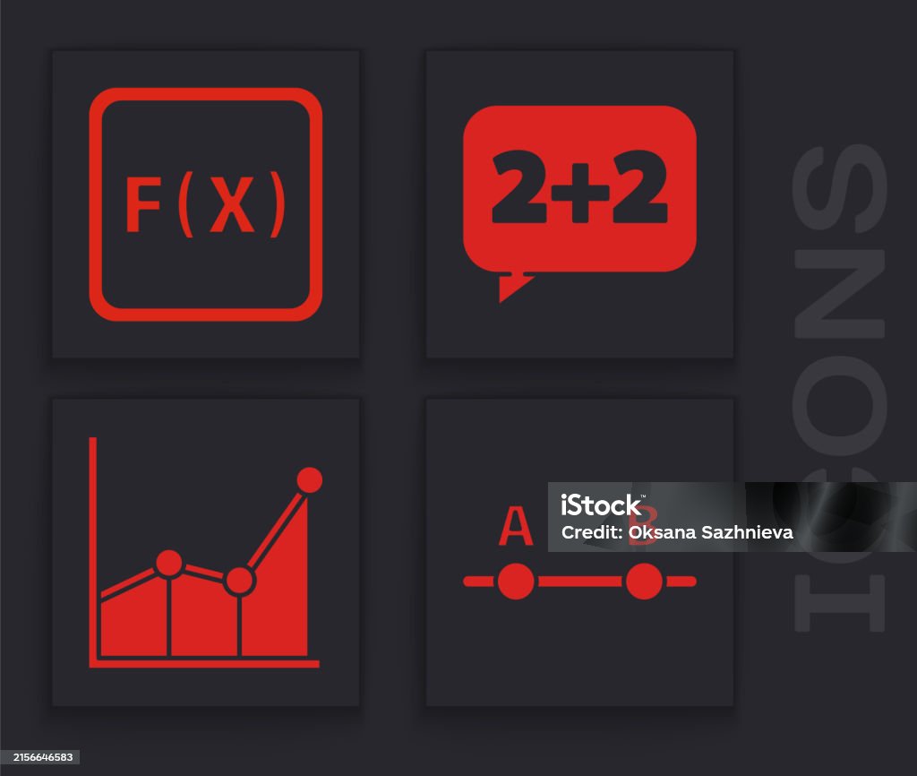 Function Symbols Set Graph Schedule Chart Diagram Function Mathematical Symbol Equation ...