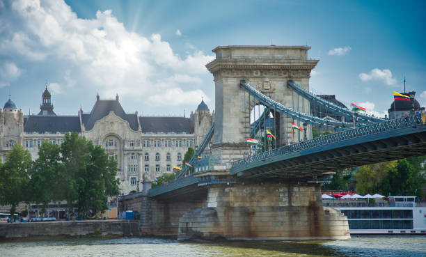 istock Day view of the Chain Bridge in Budapest 2156646671