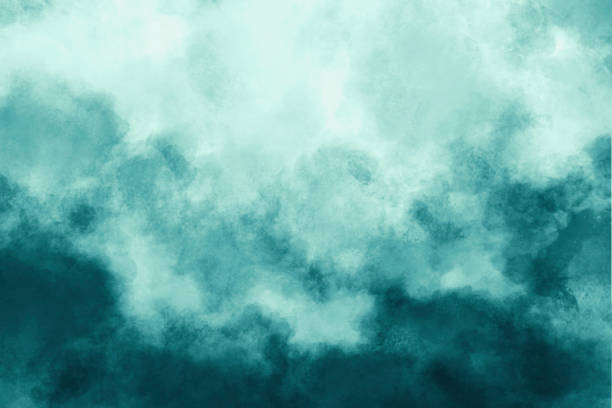 istock Watercolor Background Teal with copy space 2156650758
