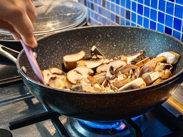 istock Cooking Mushrooms in Pan 2156652118