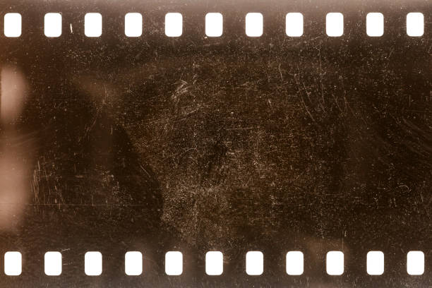 istock Dusty and grungy 35mm film texture or surface 2156652391