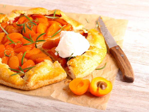 istock Apricot and rosemary galette cake 2156659743