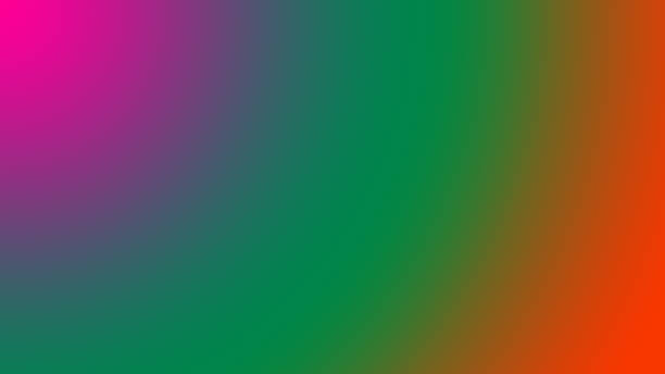 istock Neon pink and green and orange color circle gradient background 2156659922
