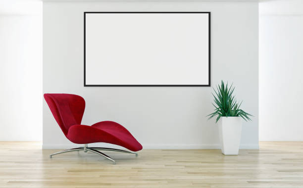 istock Large luxury modern bright interiors Living room mockup illustration 3D rendering image 2156663399