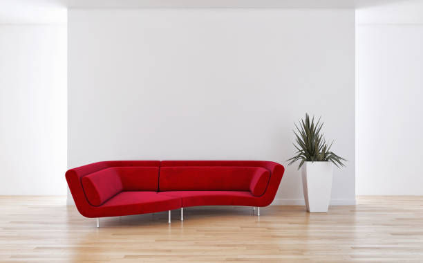 istock Large luxury modern bright interiors Living room mockup illustration 3D rendering image 2156663415