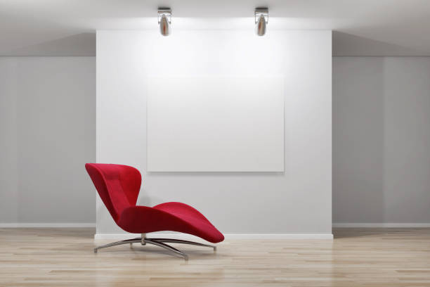 istock Large luxury modern bright interiors Living room mockup illustration 3D rendering image 2156663615