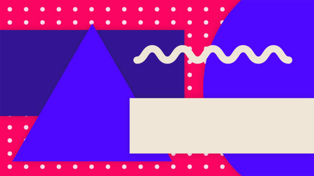 Geometric shapes, empty spaces for product promotion