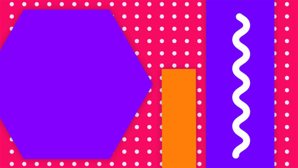 Geometric shapes, empty spaces for product promotion
