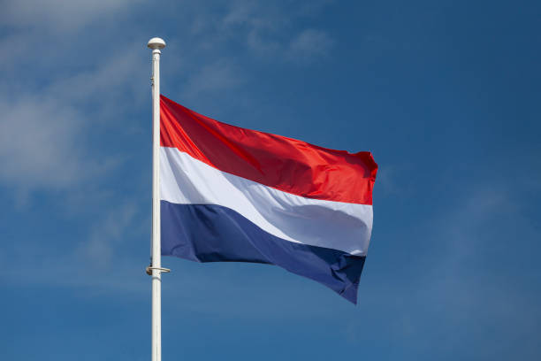 istock Dutch flag waving atop of its pole 2156670064