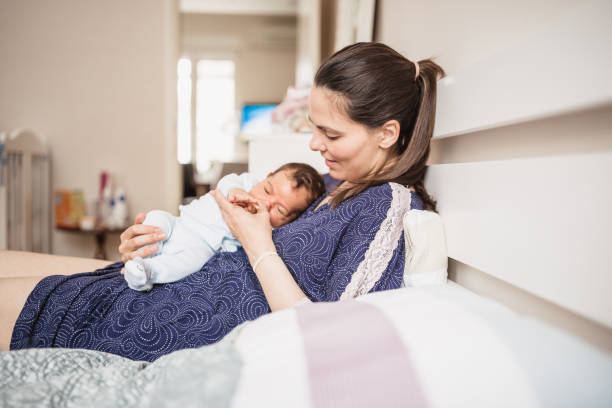 istock Mother and Newborn Bonding at Home 2156680192