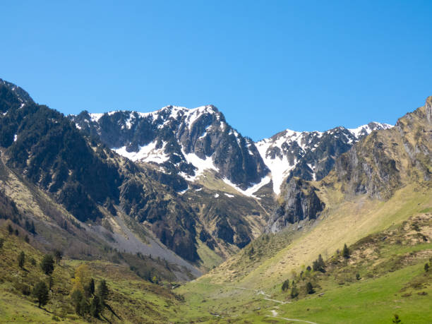istock Snowy mountain landscape 2156683812