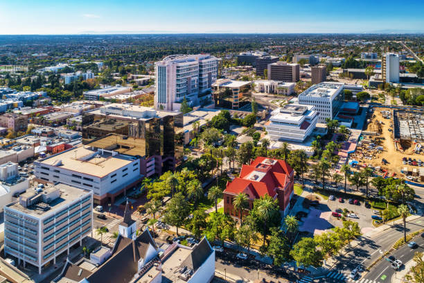 istock Santa Ana Downtown Aerial With Historic Courthouse 2156691142