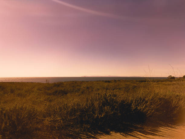 istock Seascape with purple sky 2156691319