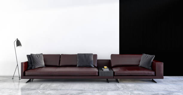 istock Large luxury modern bright interiors Living room mockup illustration 3D rendering image 2156699022