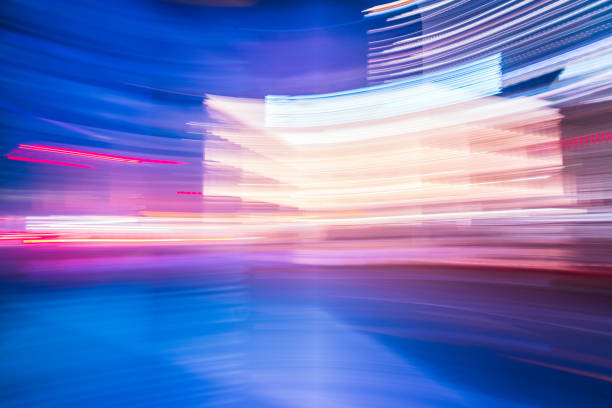 istock Motion blurred image of traffic in the highway. 2156705095
