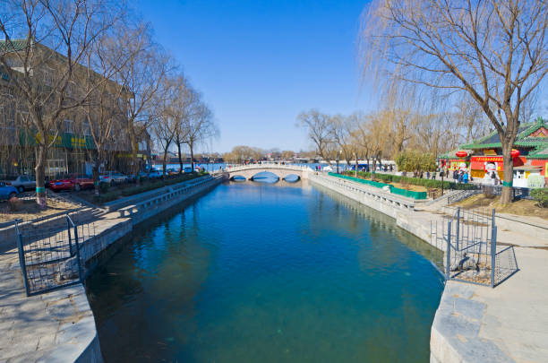 Qianhai Lake in Beijing, China.