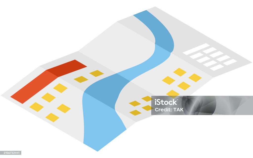 Hazard Map Lettering Eemergency Kit Of Hazard Map Simple Isometric Illustration Stock ...