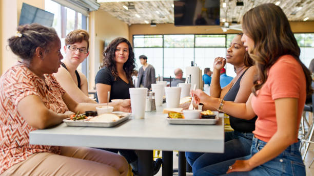 istock Five Friends on a Dining Table in Houston Restaurant 2156725609