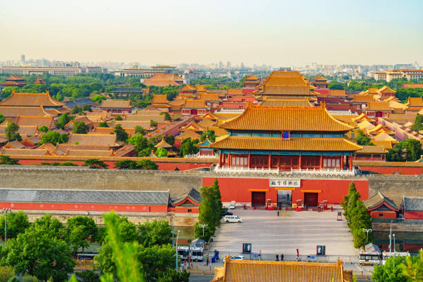 istock Long distant view of the Forbidden City 2156727538