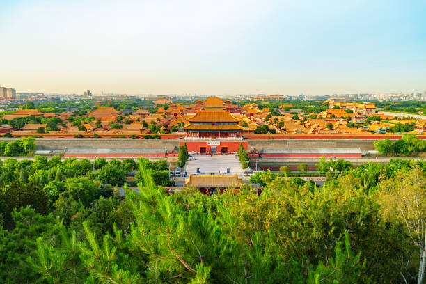 istock Long distant view of the Forbidden City 2156729246