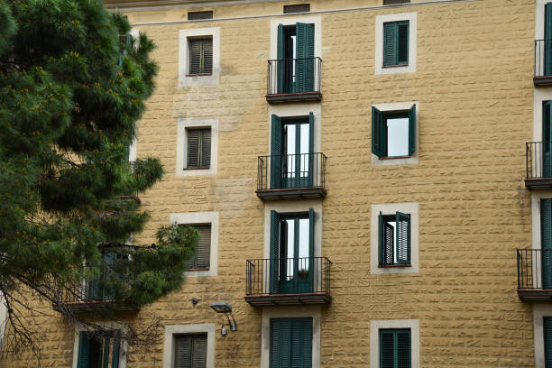 Gothic building in historic centrum of Barcelona
