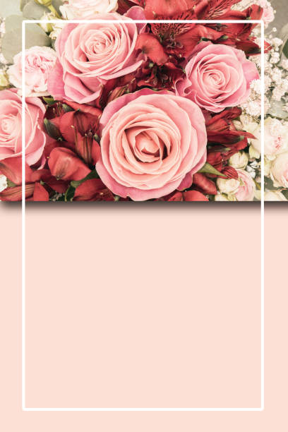 istock Floral design element with free space for text or logo. 2156730937
