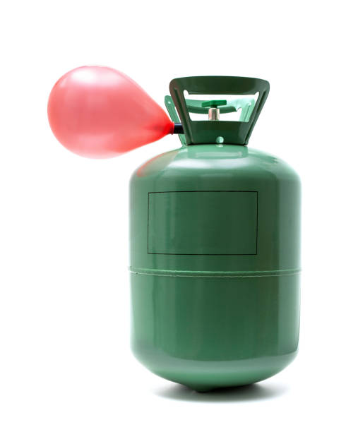 istock Helium gas cylinder and balloon isolated 2156733770